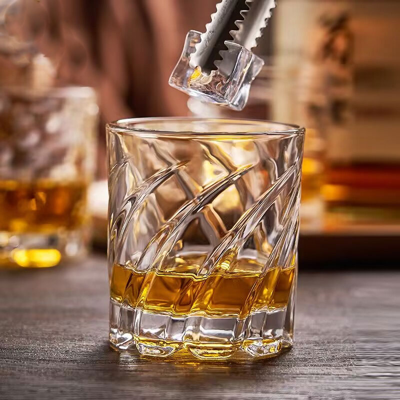 Wine Beer And Spirits - Embossed Whiskey Glass High-Quality Home Use