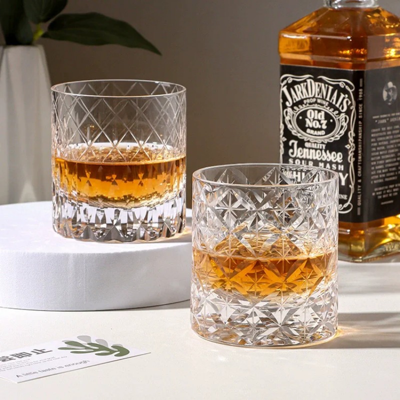 Wine Beer And Spirits - Handmade Whiskey Glass Edo Cut Crystal