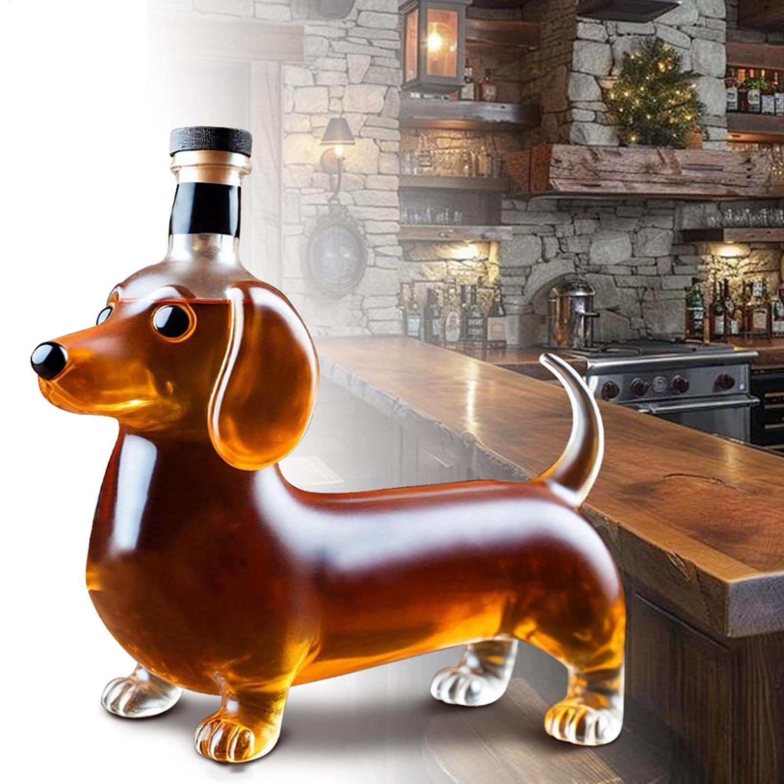 Wine Beer And Spirits - Dachshund Dog Whiskey Bottle Sausage Dog