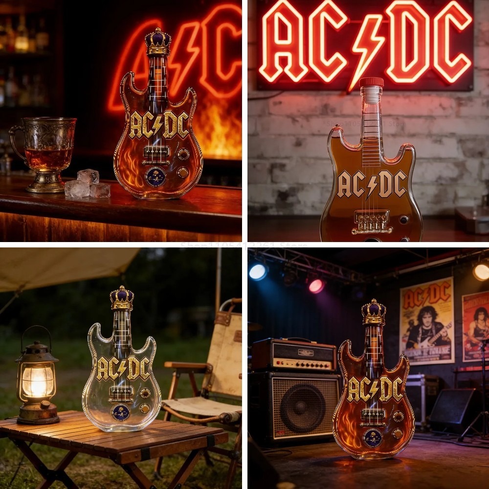 Wine Beer And Spirits - AC/DC Inspired Electric Guitar Whiskey Decanter