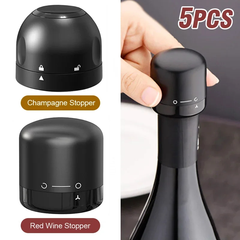 1-5pcs Vacuum Sealed Wine Bott - đánh giá và giá Wine Stopper Vacuum