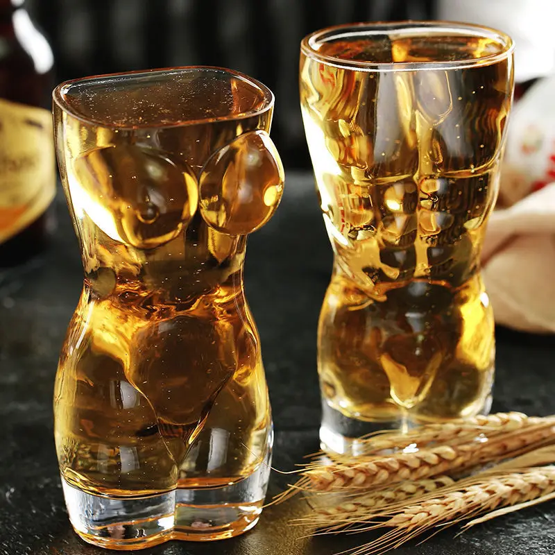 Creative Beer Glasses Body Art - đánh giá và giá Wine Beer Mix Drink