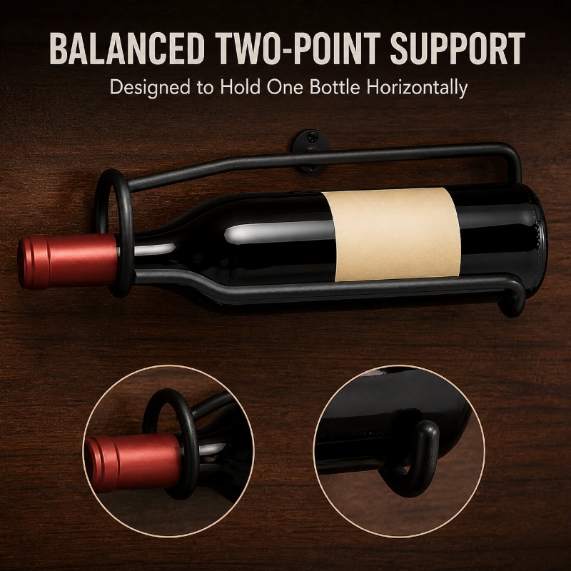 Wall‑Mounted Metal Wine Rack M - đánh giá và giá Wine Beer Rack