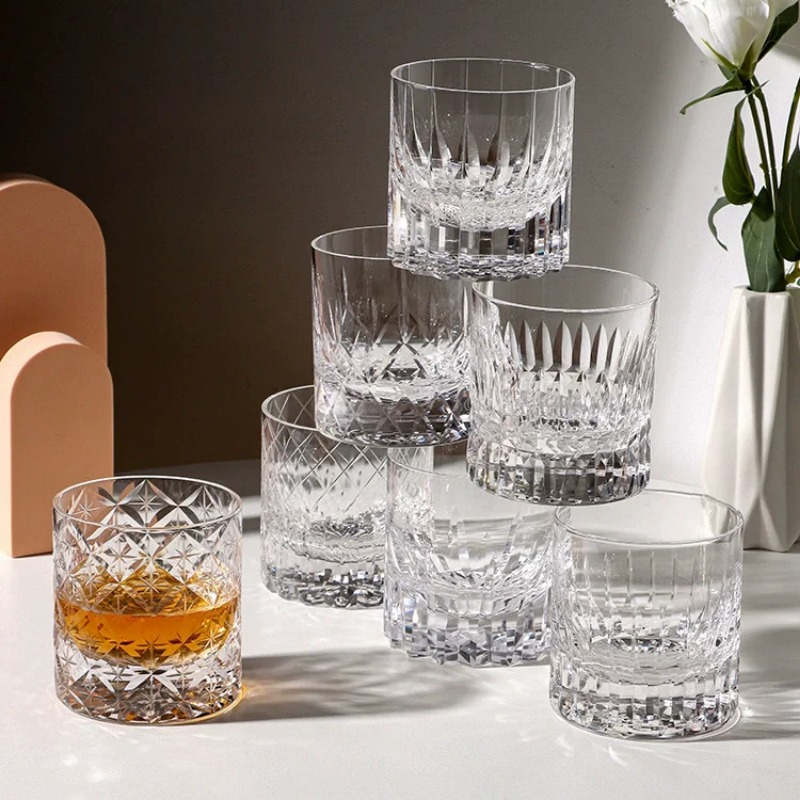Handmade Whiskey Glass Edo Cut - đánh giá và giá Wine Beer And Spirits