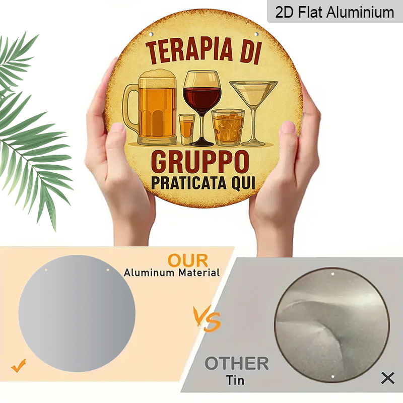 2D Flat, 1pc 7.87inch Round Al - đánh giá và giá Beer And Wine Quote