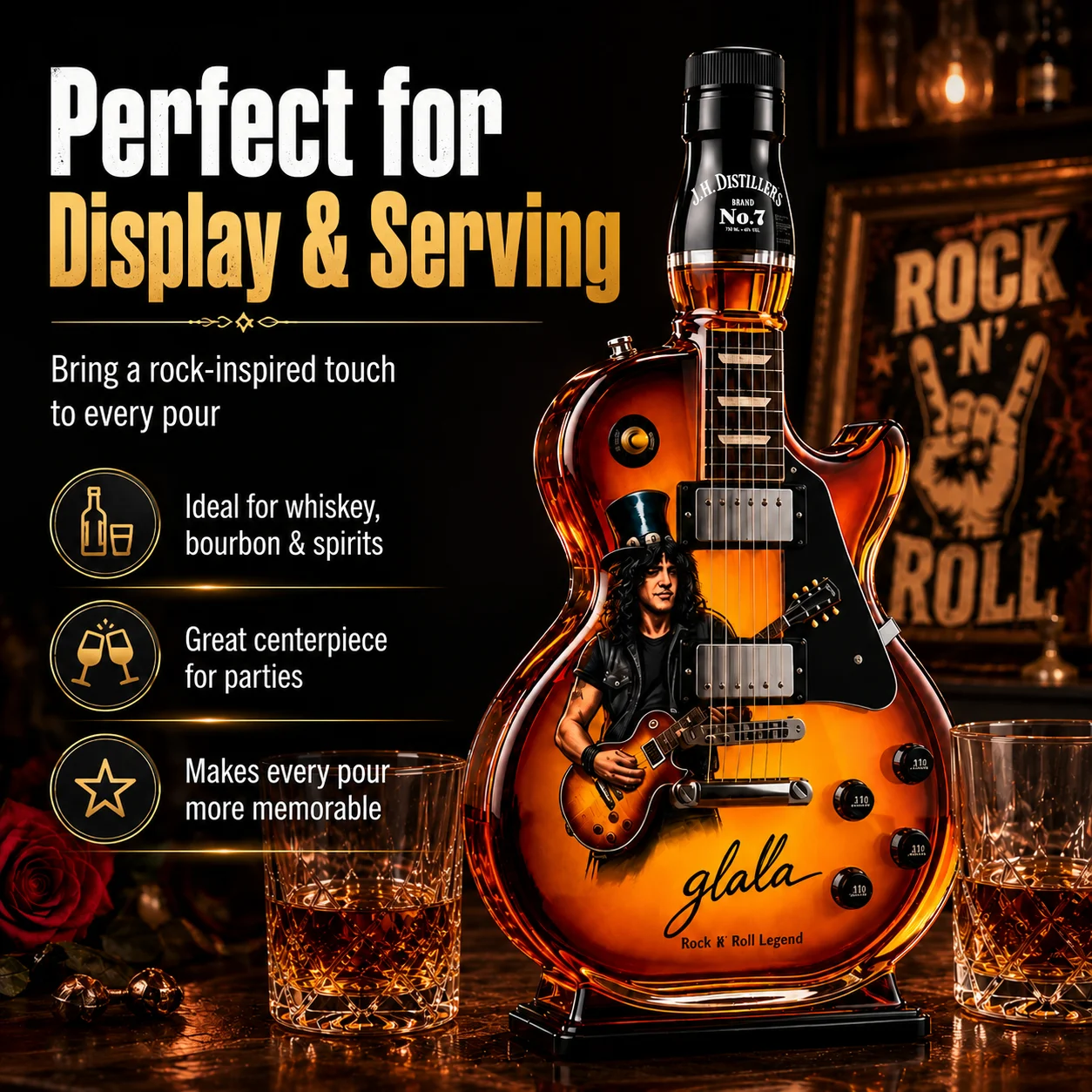 Slash Guitar Shaped Whiskey De - đánh giá và giá Wine Beer And Spirits