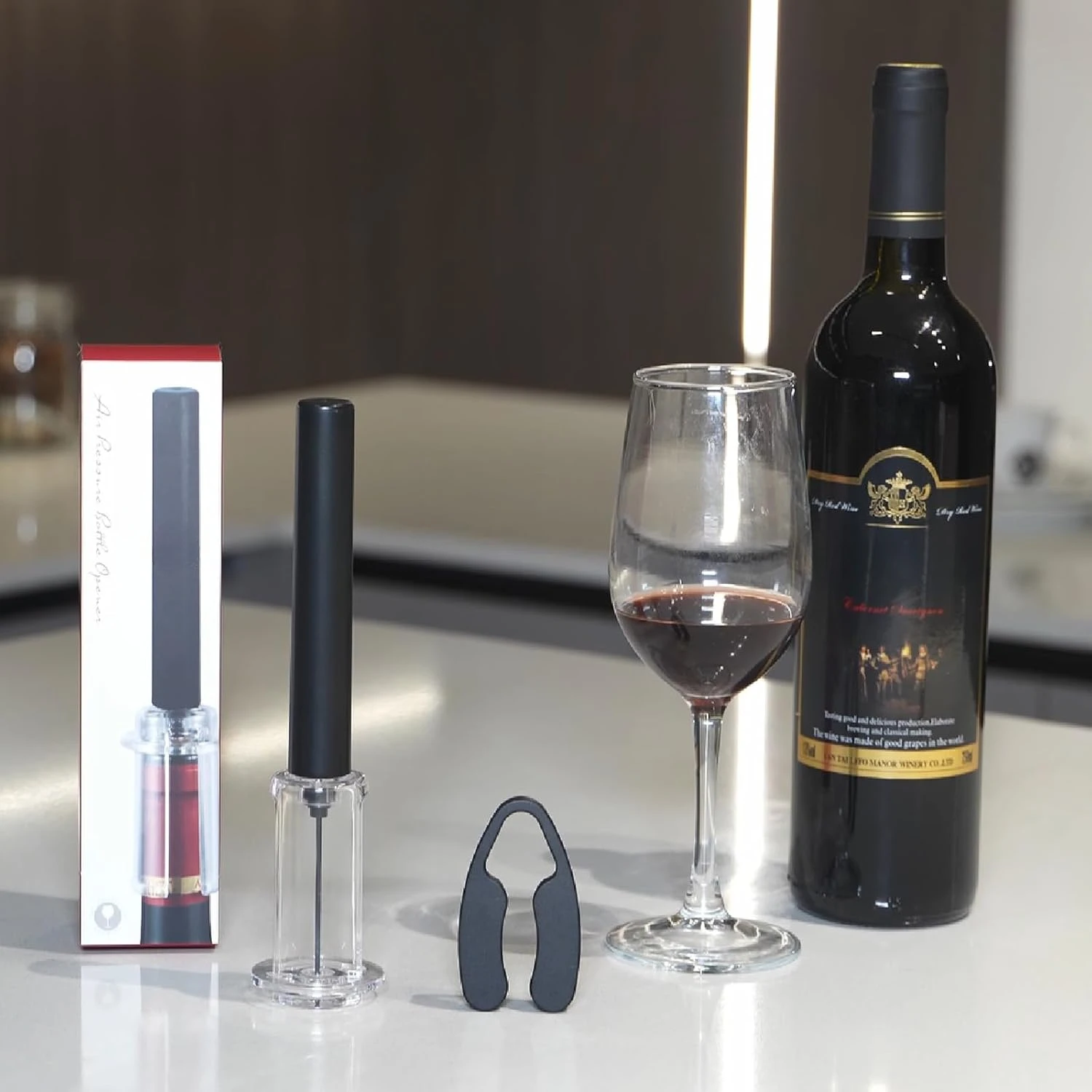 Air Pump Wine Bottle Opener Ai - đánh giá và giá Wine Stopper Vacuum